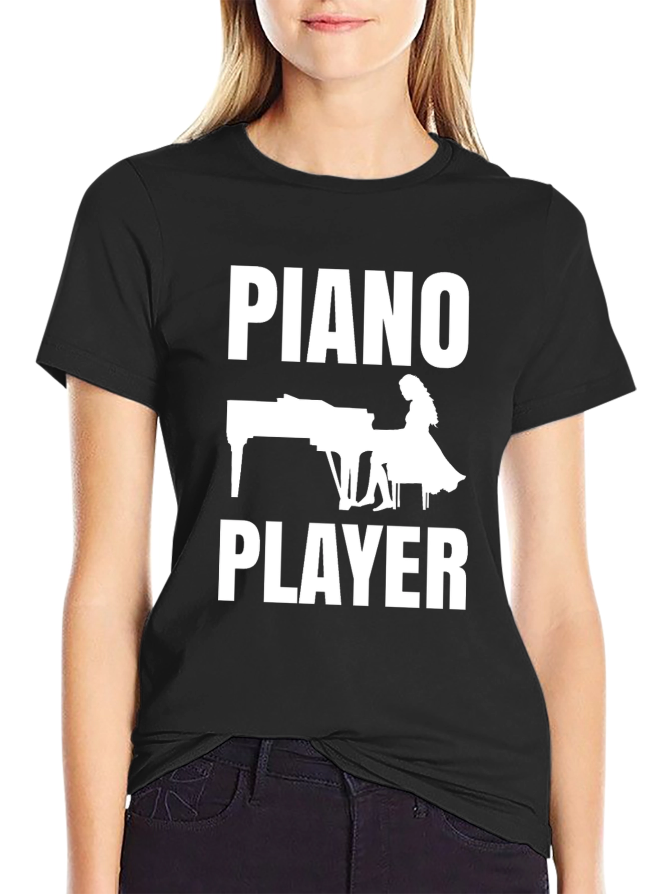 Piano Player Graphic T-Shirt - Music Lover Tee