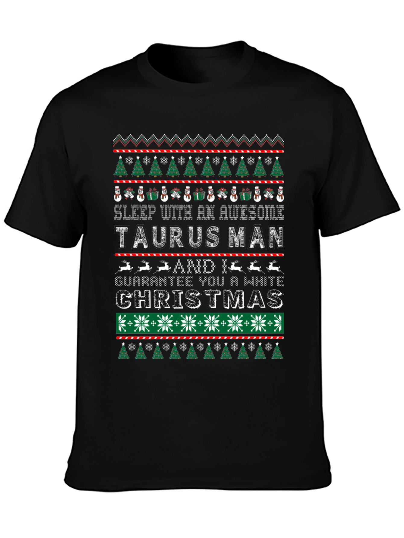 Awesome Taurus Man Christmas T-Shirt
