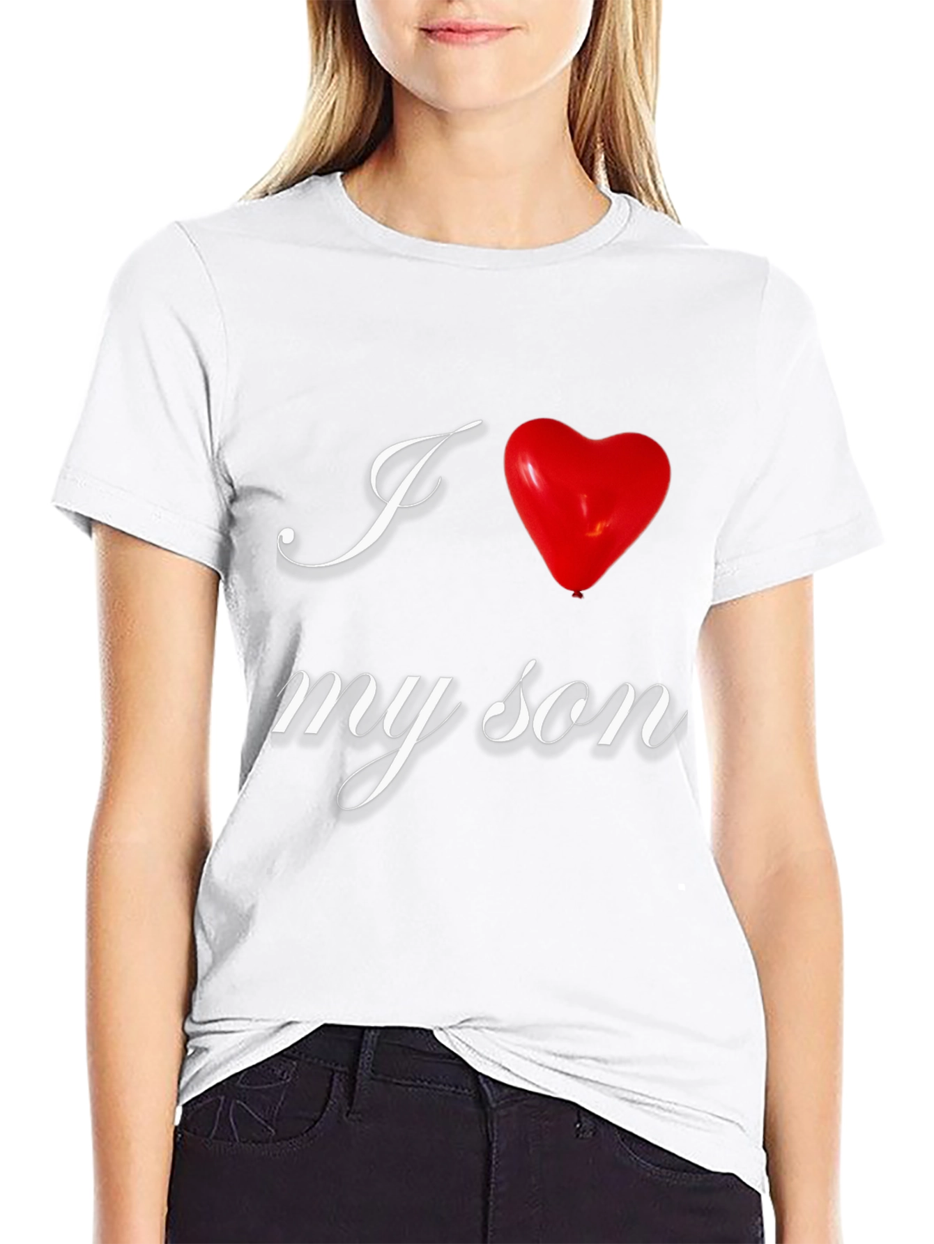 I Love My Son Graphic Tee - Black