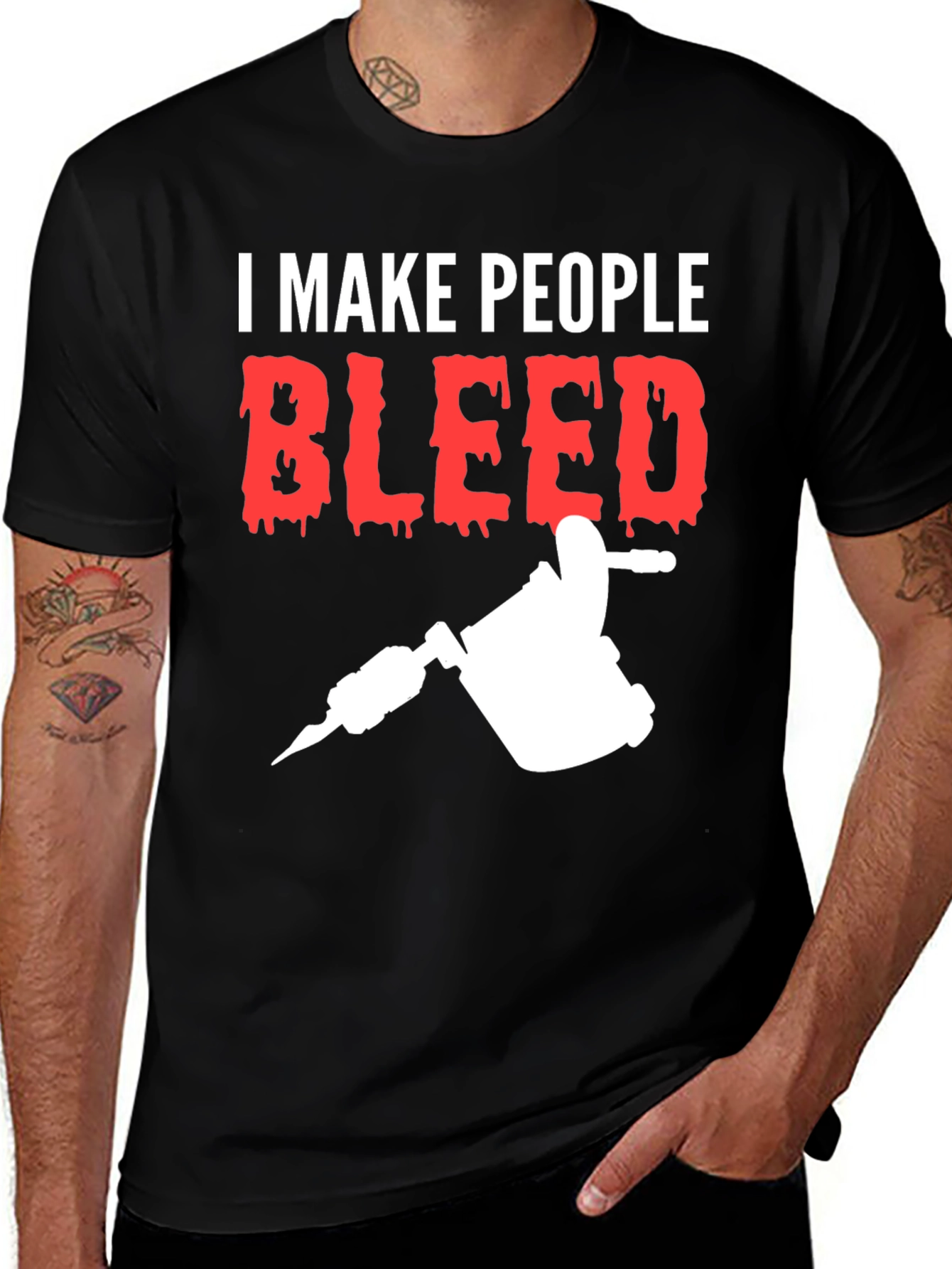 I Make People Bleed Tattoo Artist T-Shirt