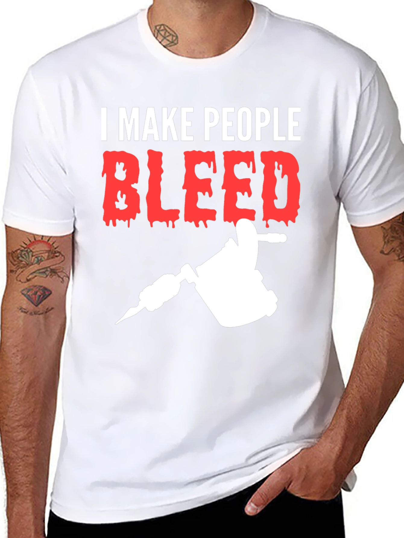 I Make People Bleed Tattoo Artist T-Shirt