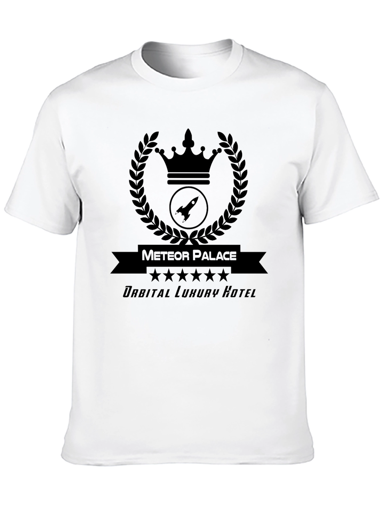 Meteor Palace Orbital Luxury Hotel Graphic T-Shirt