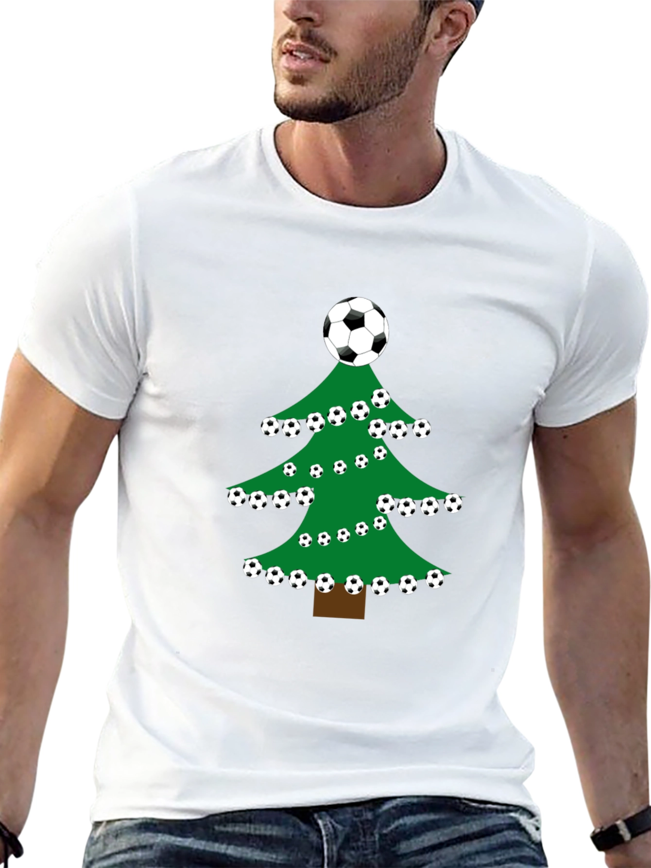 Soccer Christmas Tree T-Shirt - Holiday Fun!