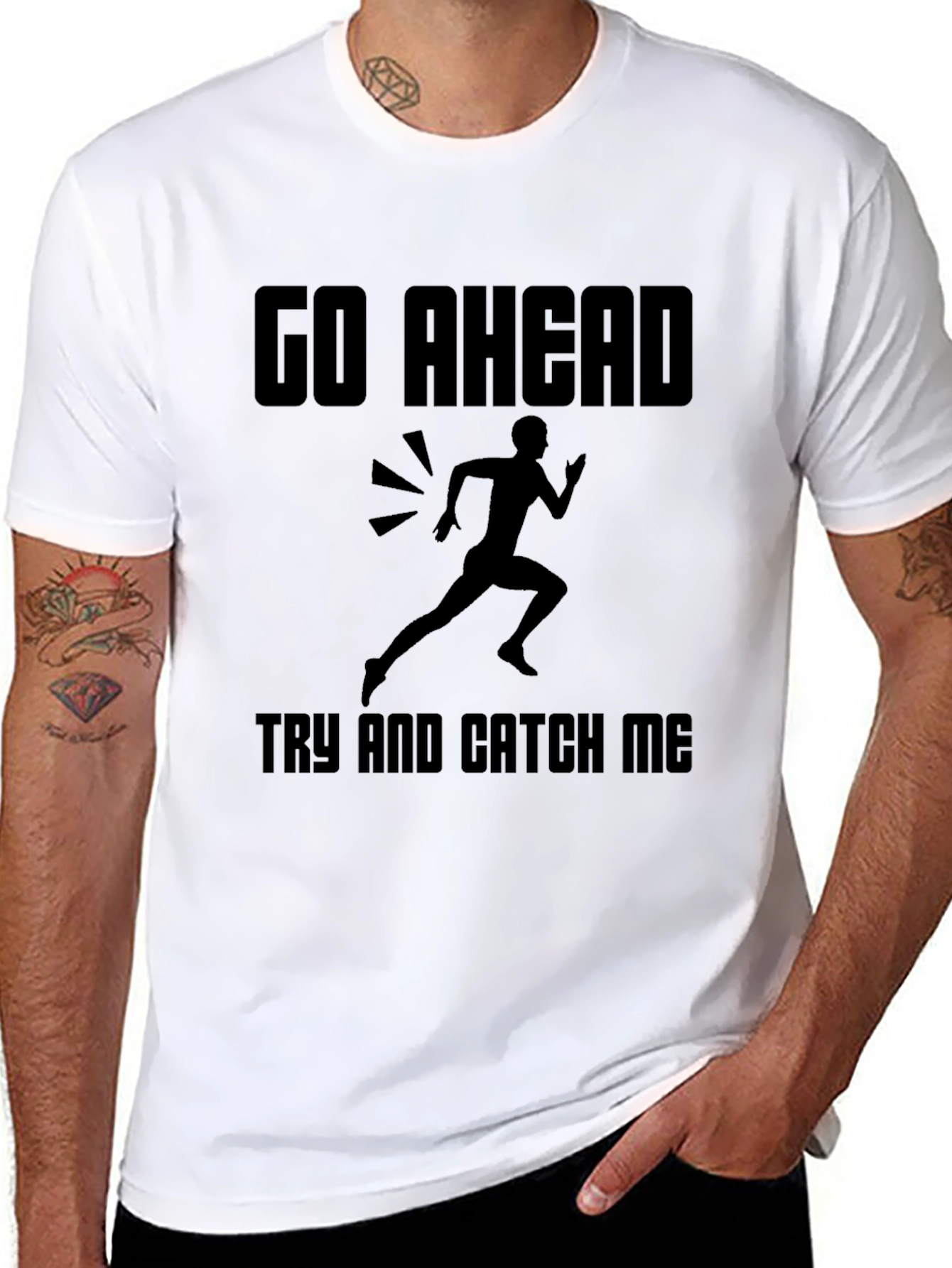 Go Ahead Try and Catch Me Graphic Tee