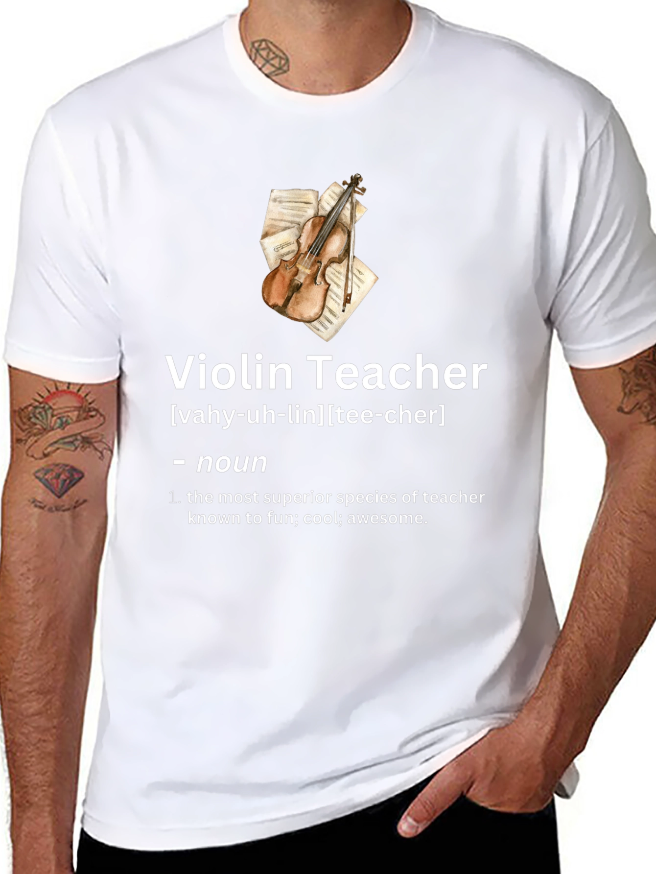 Violin Teacher Definition T-Shirt