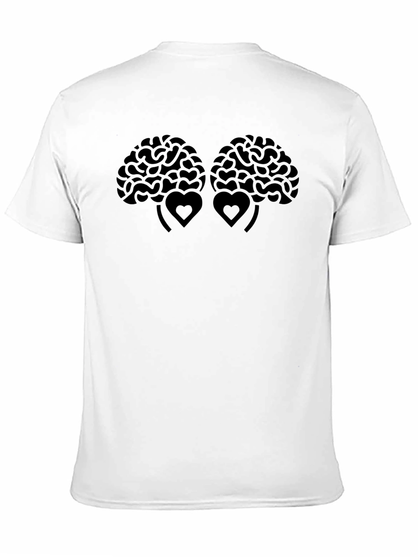 Brain & Heart Tee - Black Graphic T-Shirt