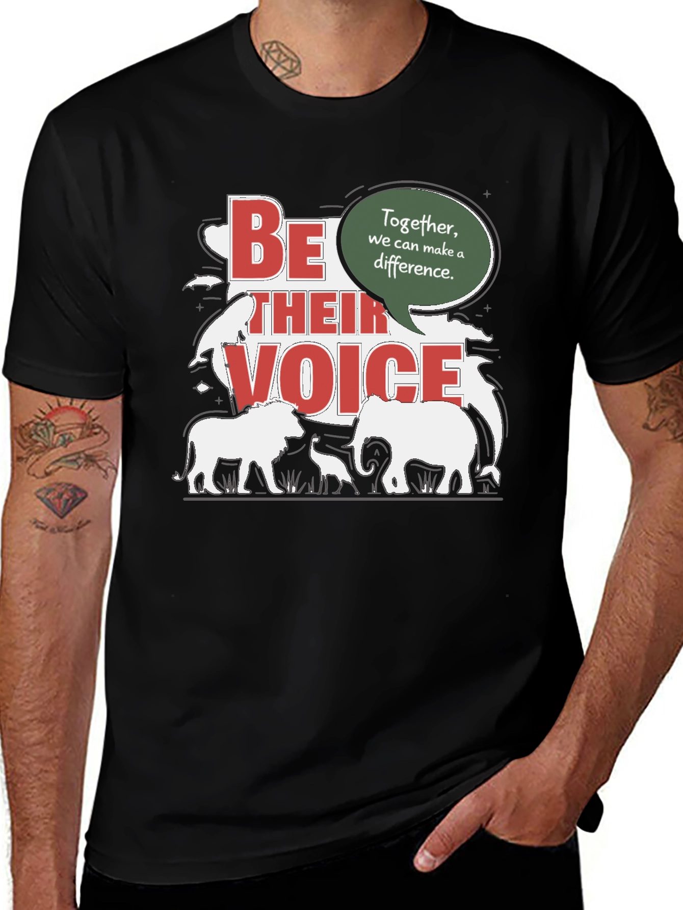 Be Their Voice T-Shirt - Animal Conservation Tee