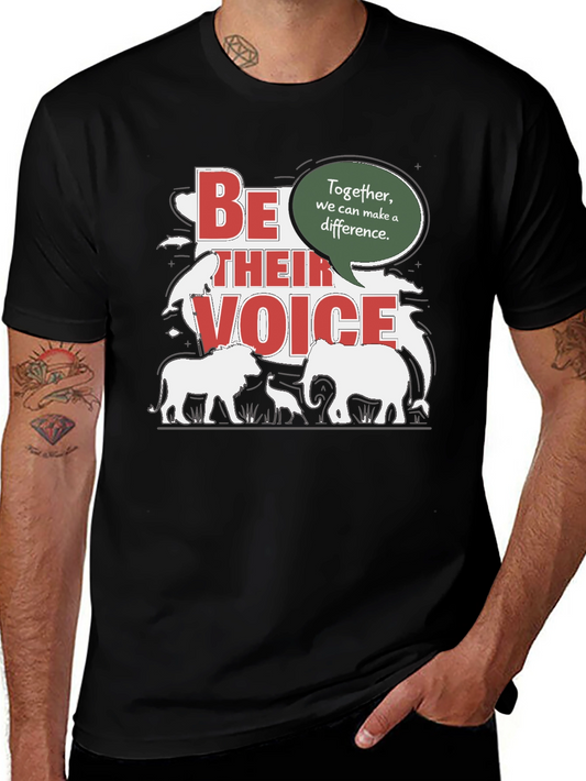 Be Their Voice T-Shirt - Animal Conservation Tee