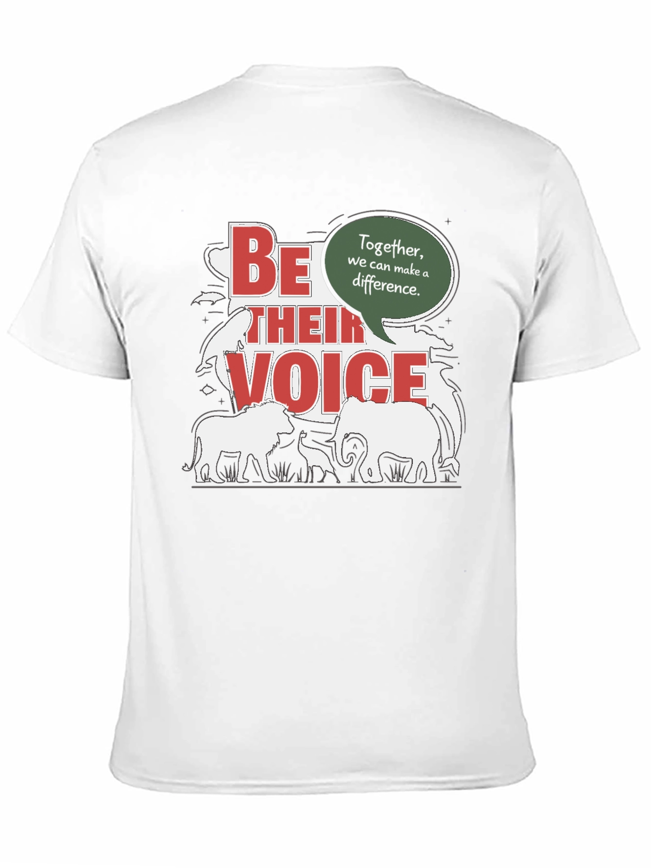 Be Their Voice T-Shirt - Animal Conservation Tee