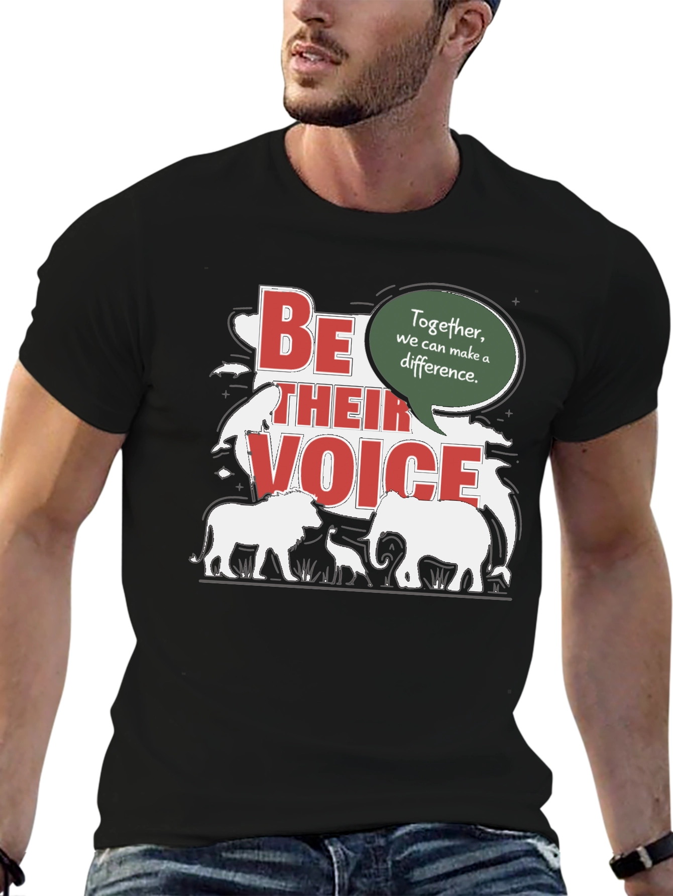 Be Their Voice T-Shirt - Animal Conservation Tee