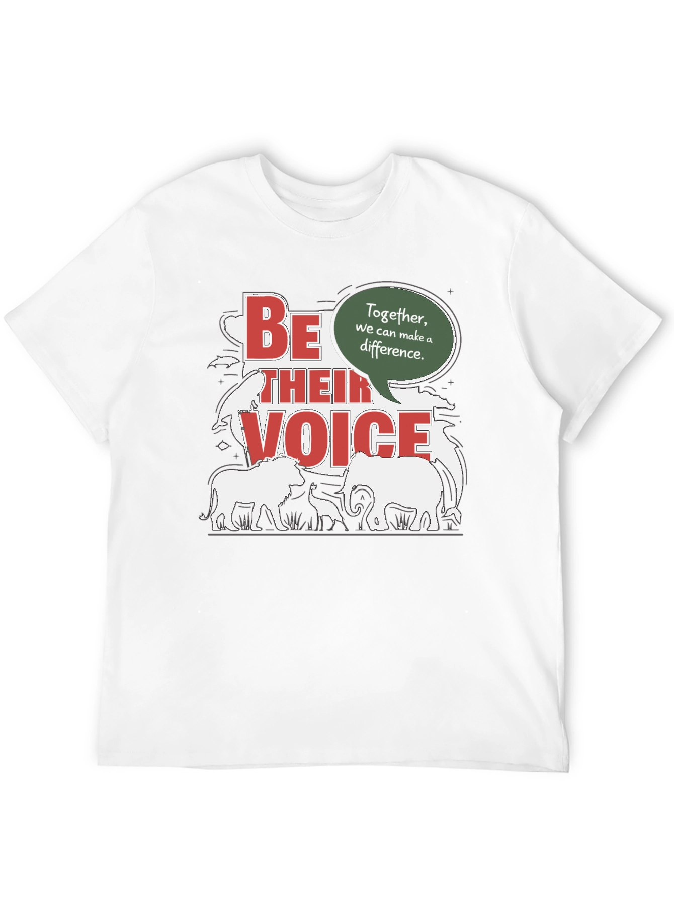 Be Their Voice T-Shirt - Animal Conservation Tee