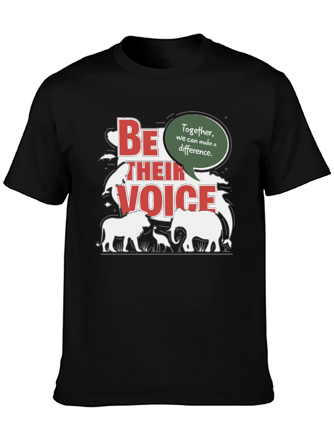 Be Their Voice T-Shirt - Animal Conservation Tee