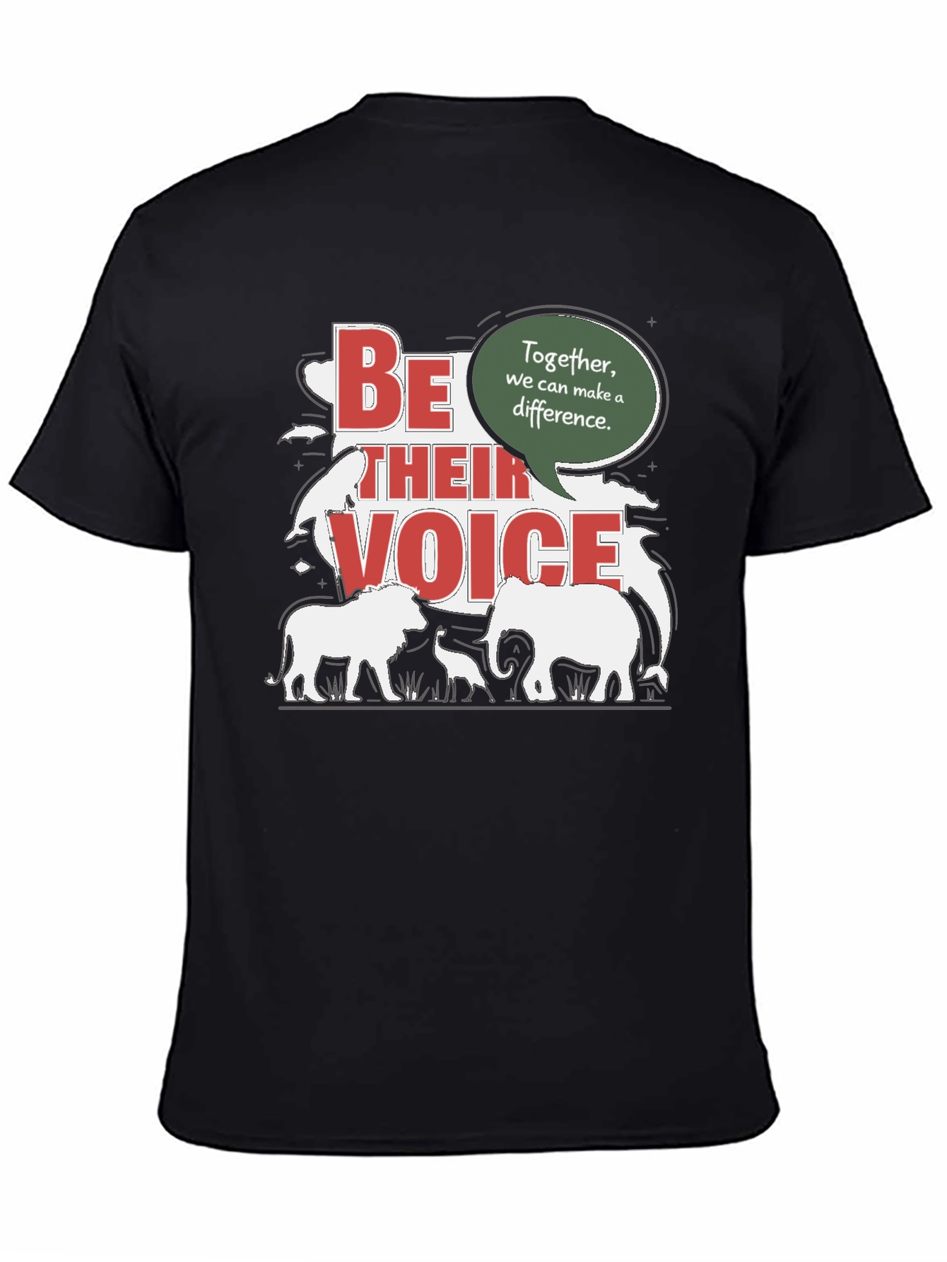 Be Their Voice T-Shirt - Animal Conservation Tee