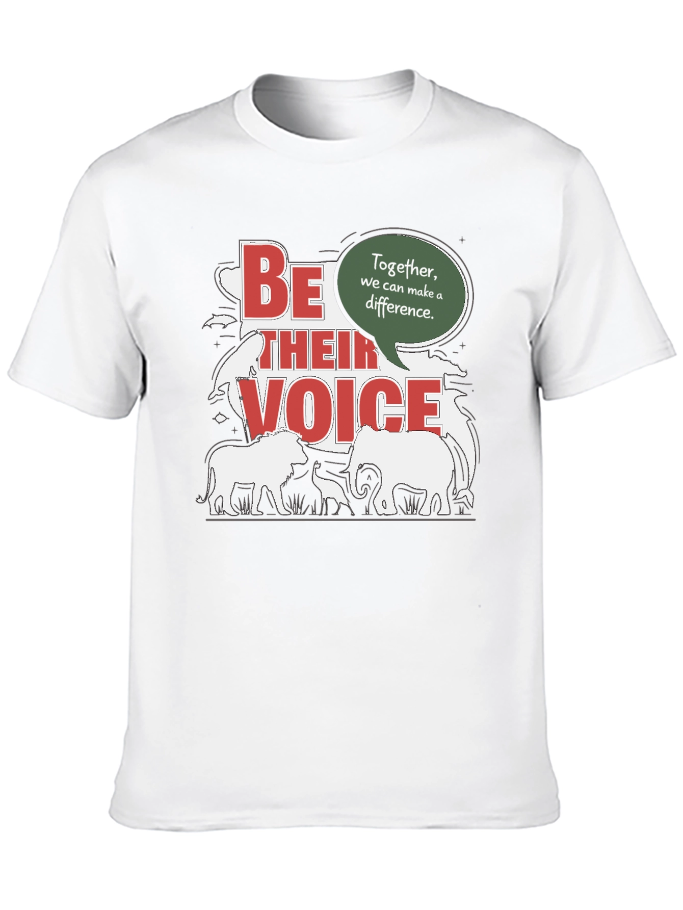 Be Their Voice T-Shirt - Animal Conservation Tee