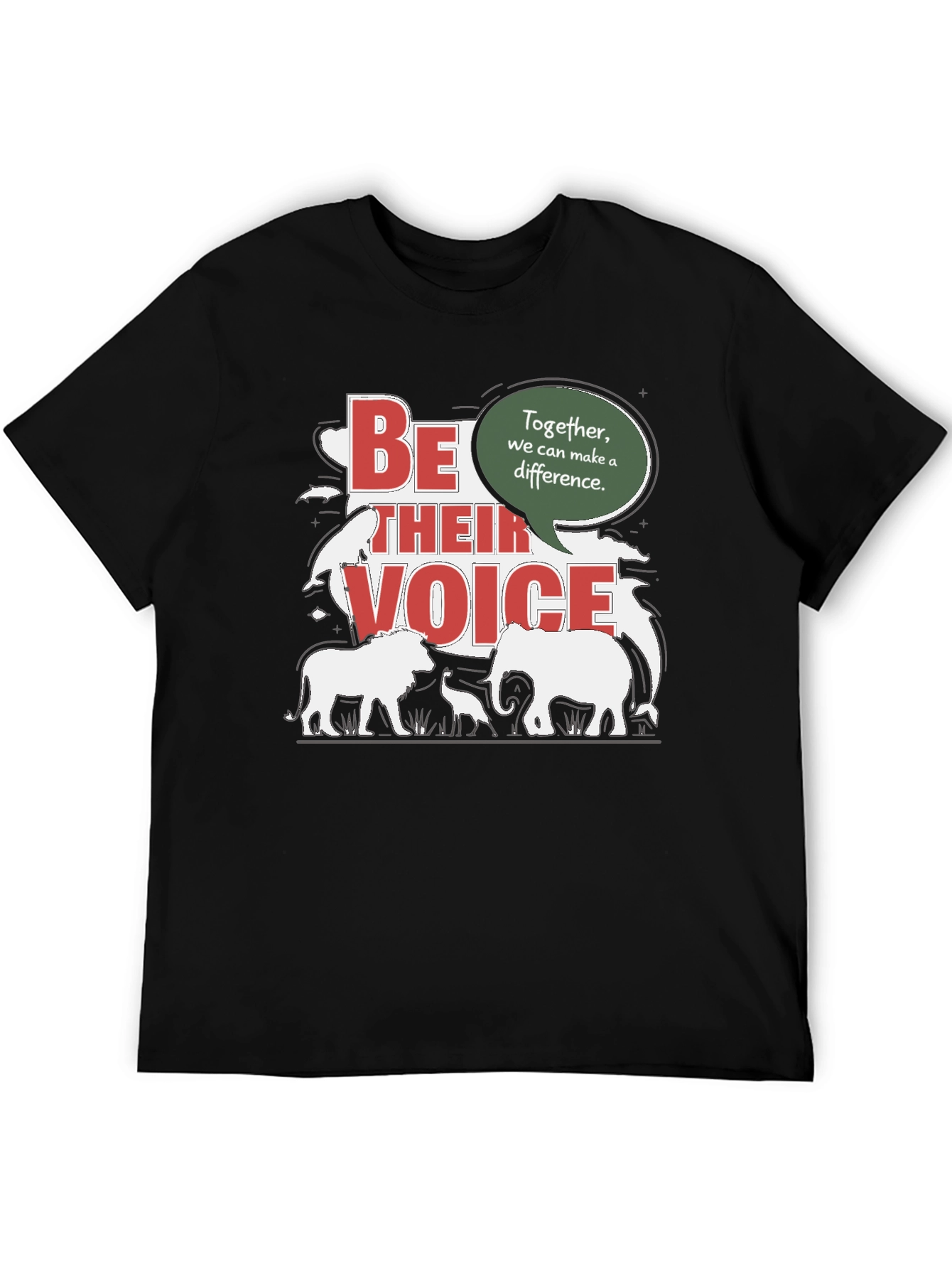 Be Their Voice T-Shirt - Animal Conservation Tee