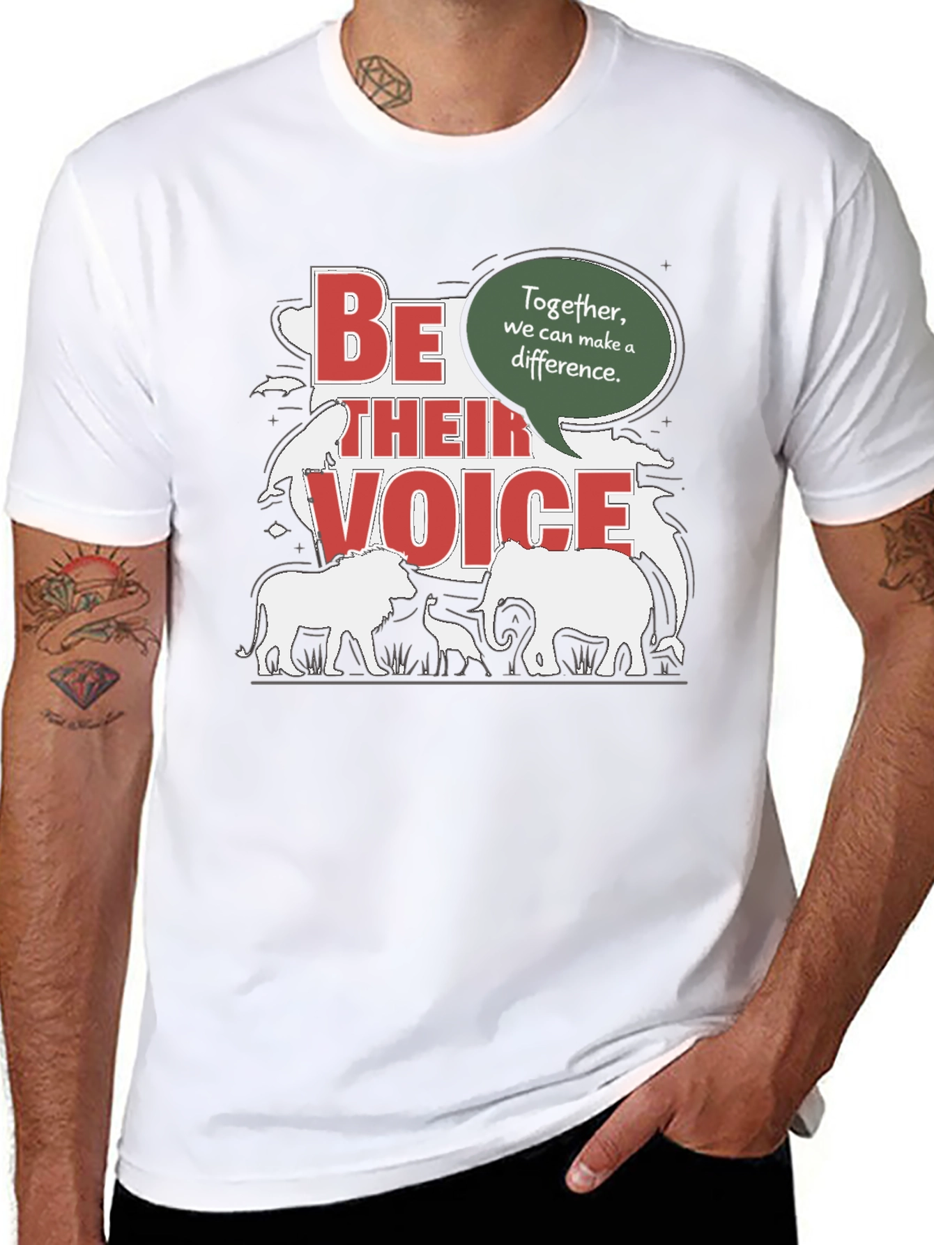 Be Their Voice T-Shirt - Animal Conservation Tee