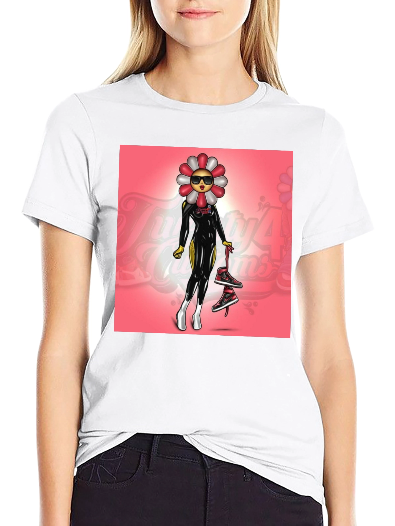 Funky Flower Power Graphic Tee