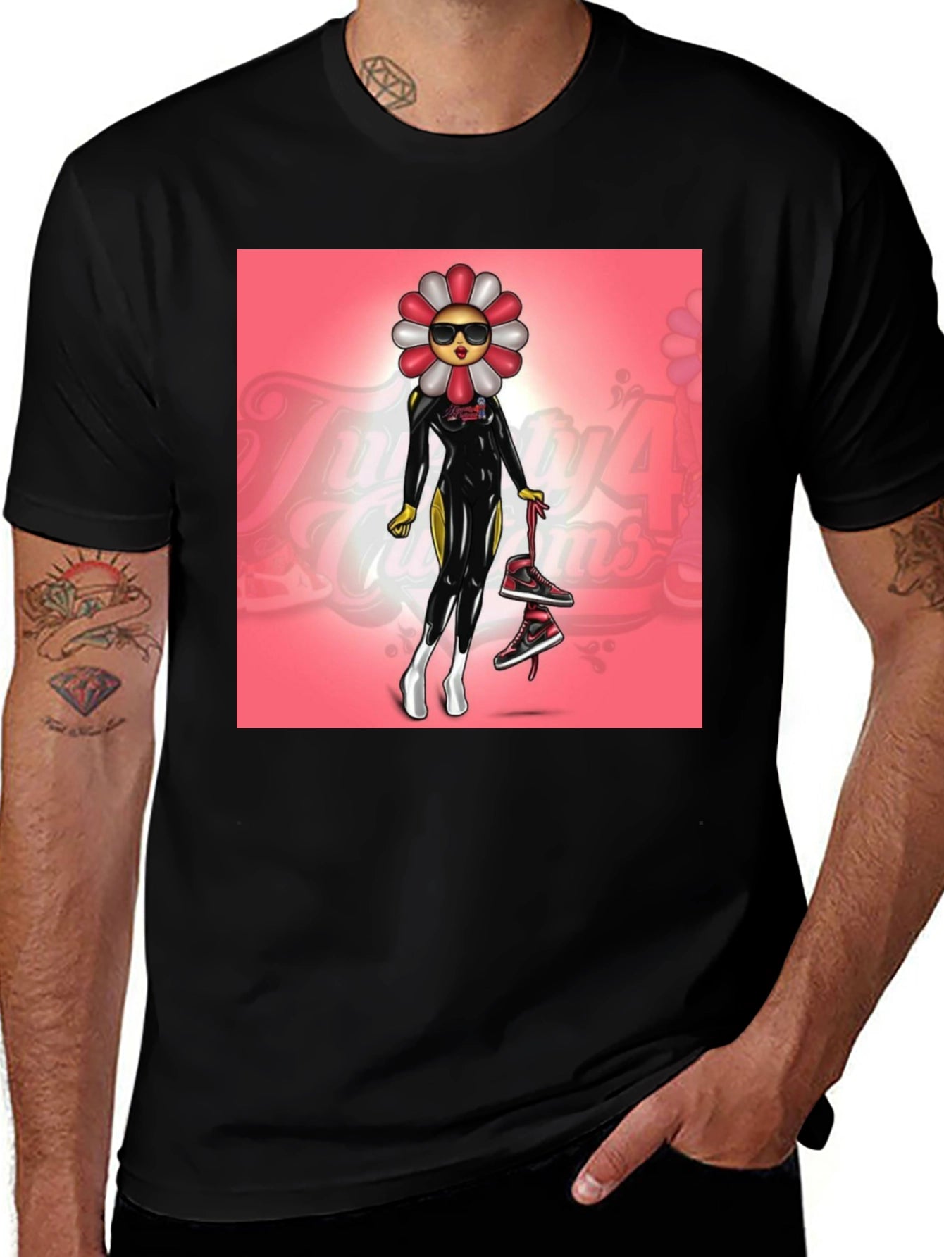 Funky Flower Power Graphic Tee