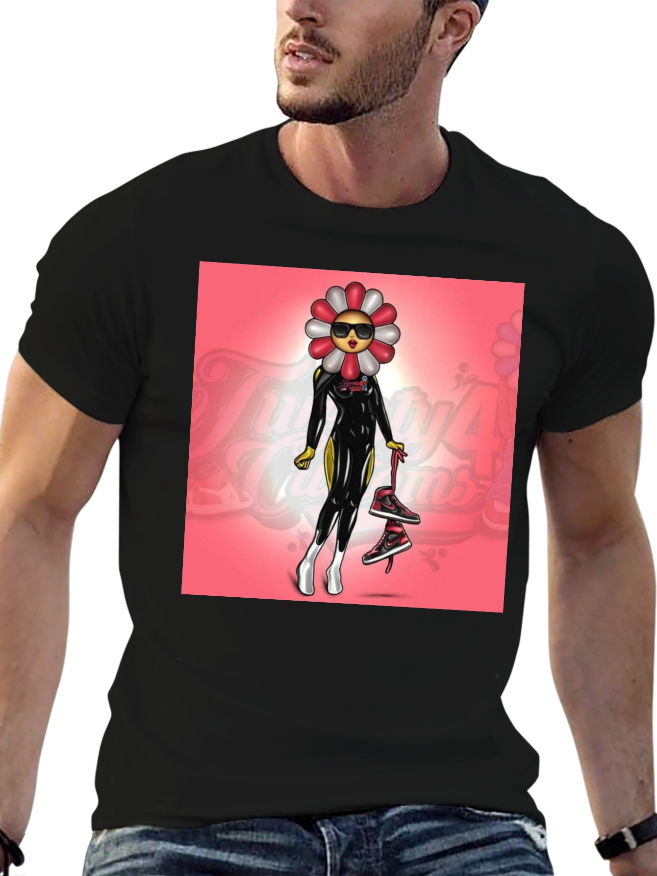 Funky Flower Power Graphic Tee
