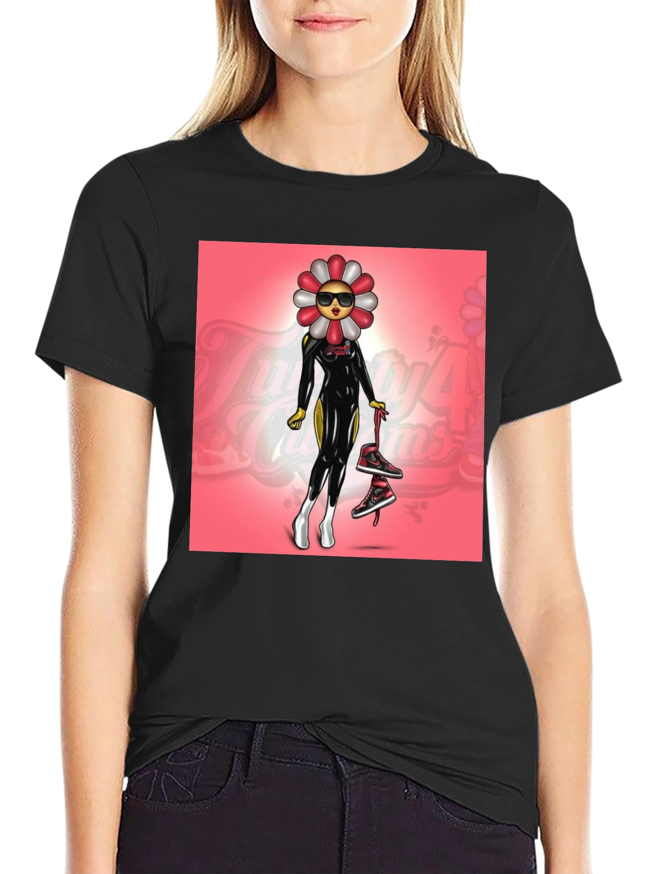 Funky Flower Power Graphic Tee