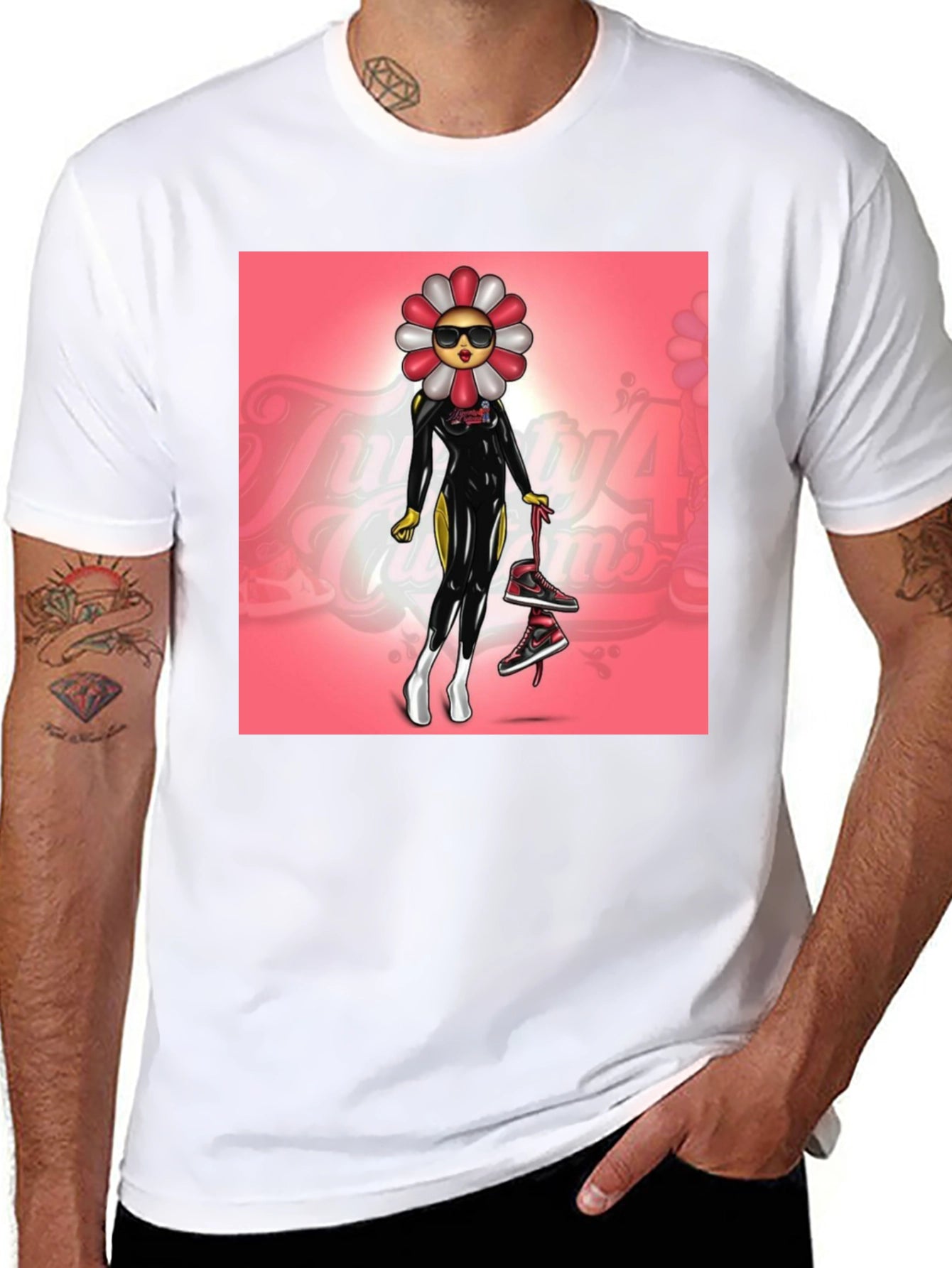 Funky Flower Power Graphic Tee