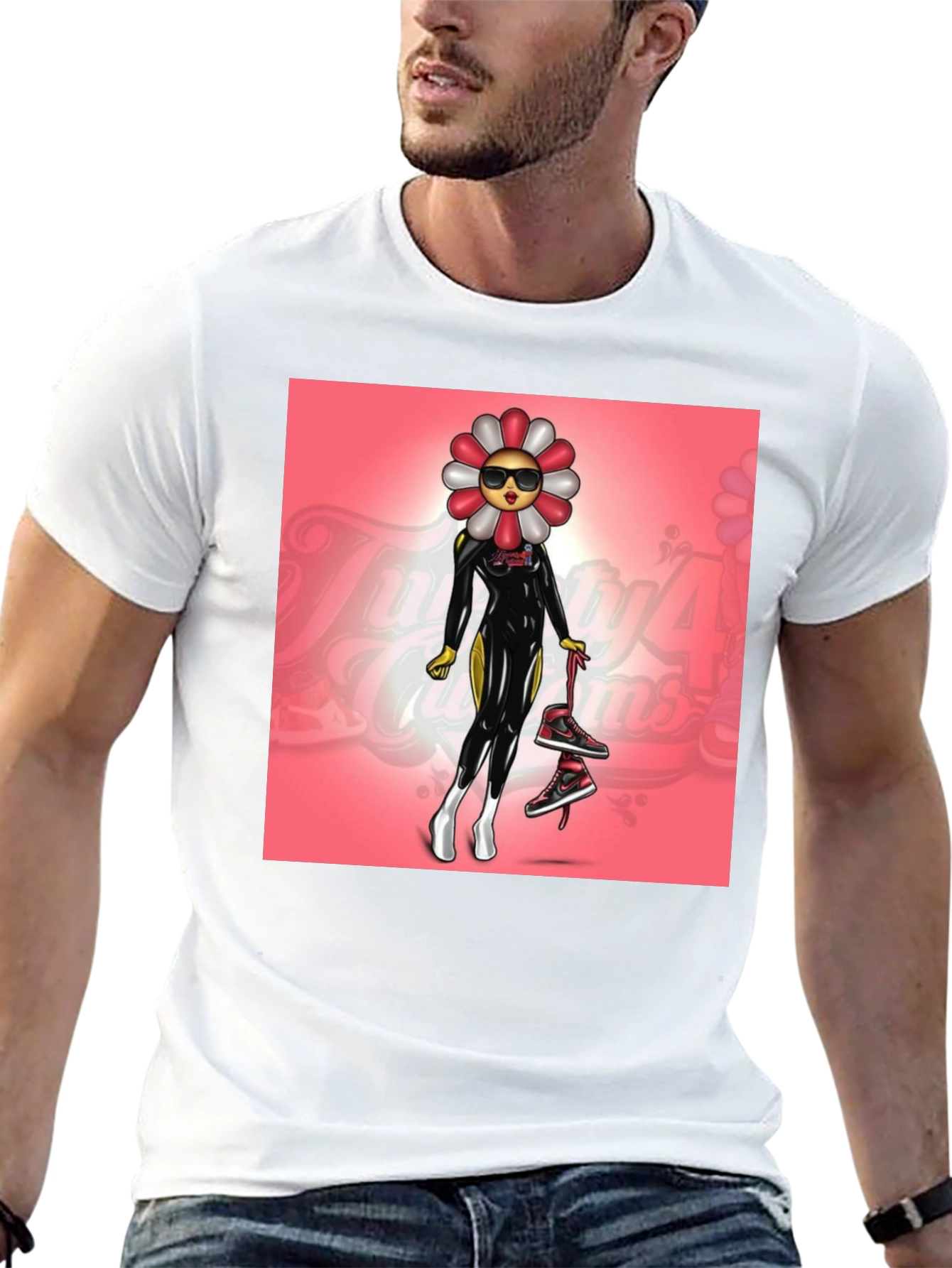 Funky Flower Power Graphic Tee