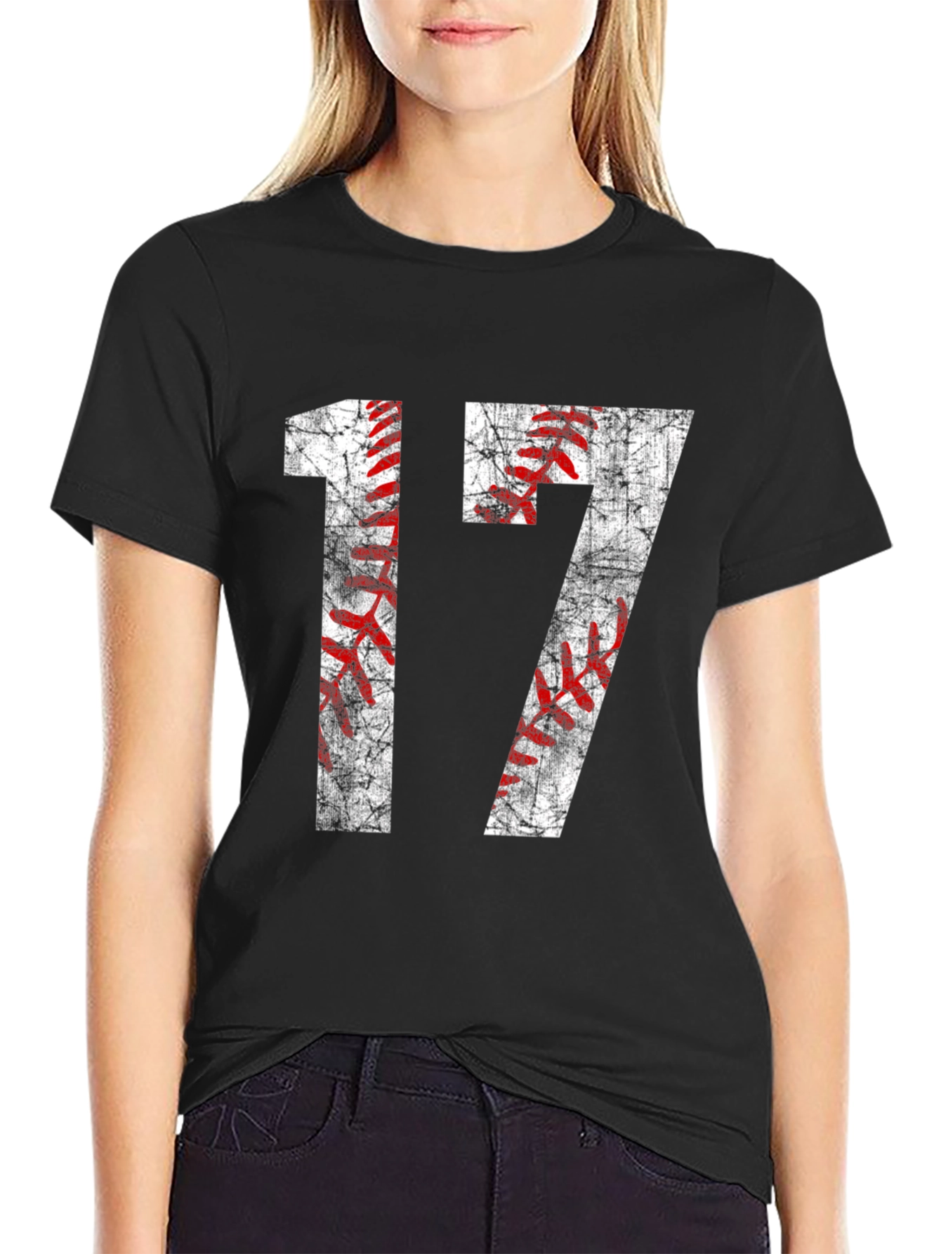 Baseball Number 17 Graphic T-Shirt