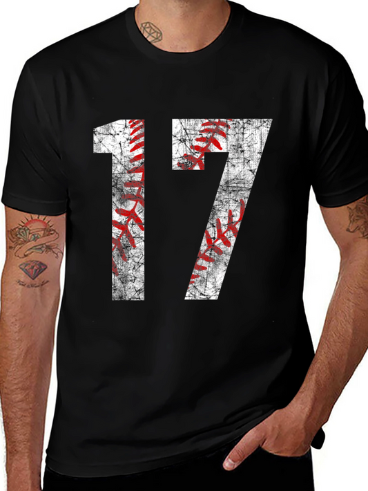 Baseball Number 17 Graphic T-Shirt