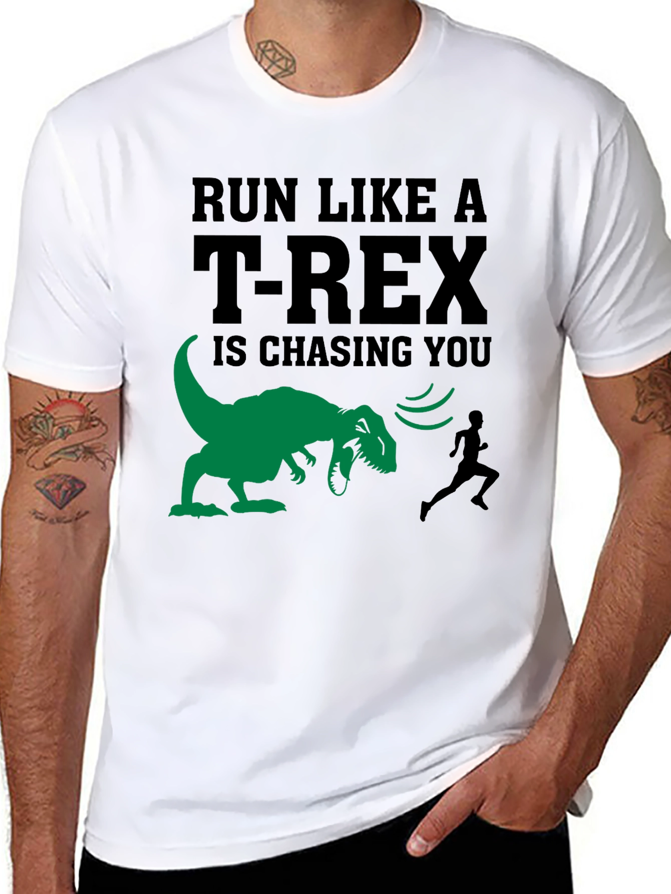 Run Like A T-Rex Is Chasing You Funny T-Shirt