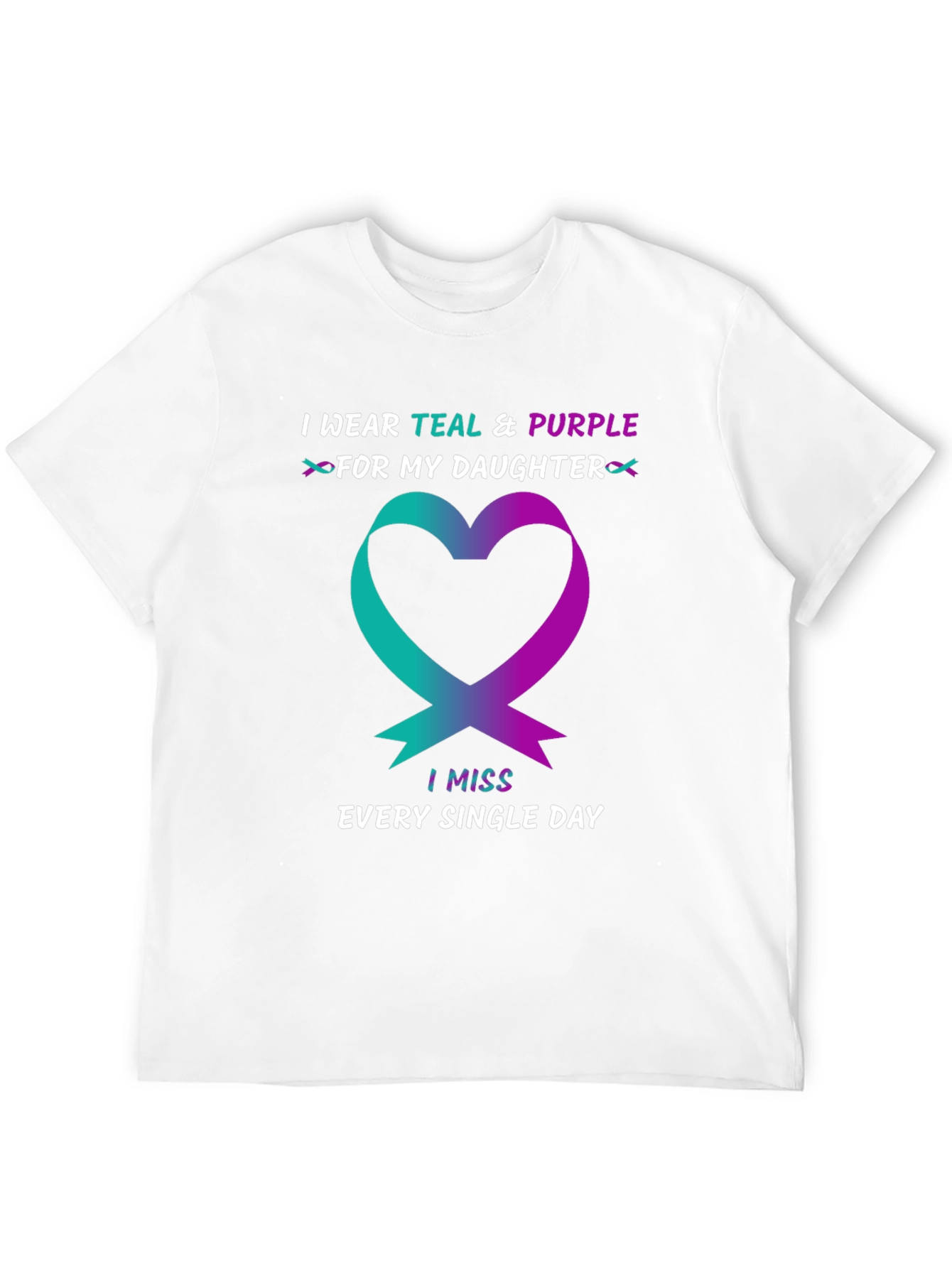 Teal & Purple Daughter Remembrance T-Shirt
