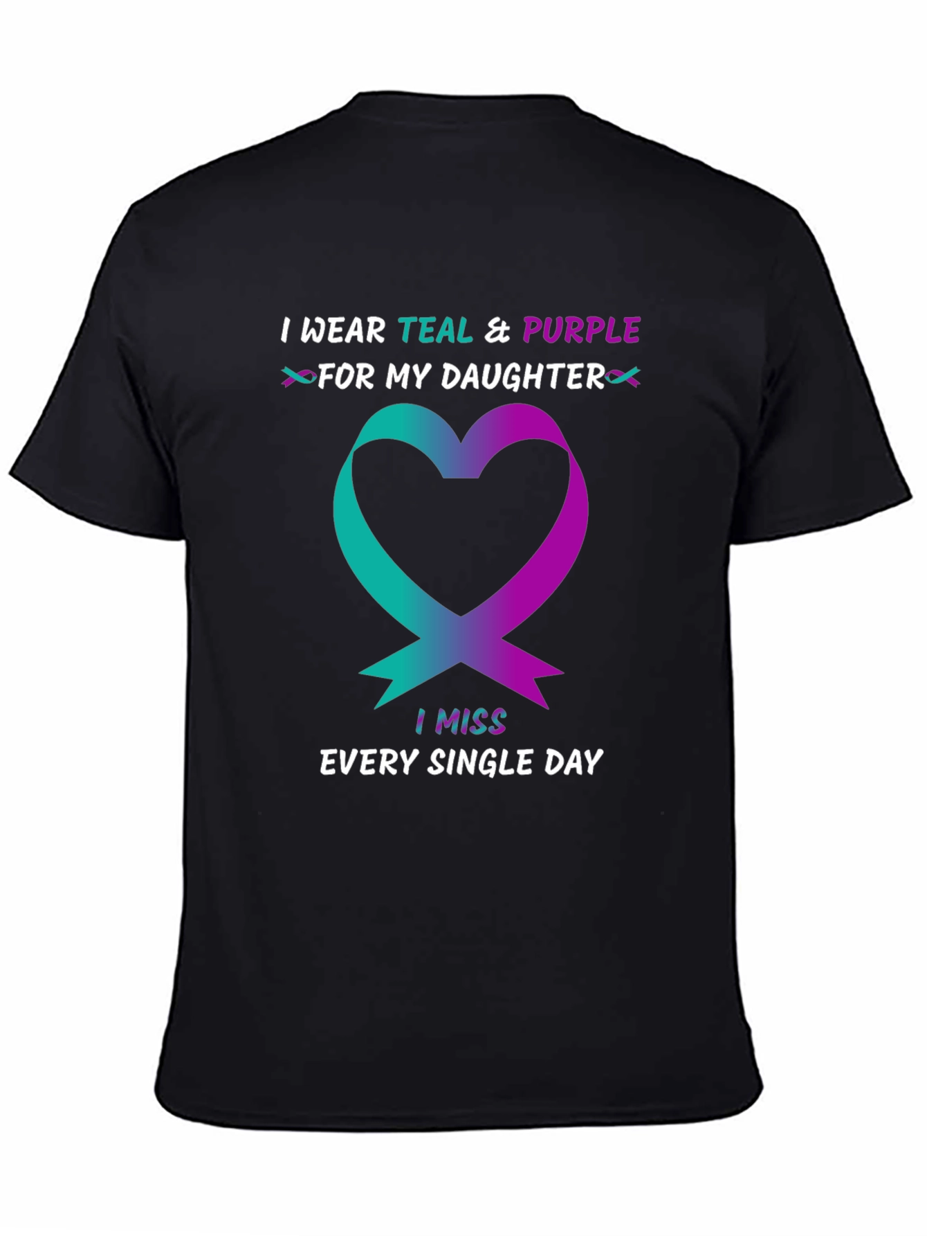 Teal & Purple Daughter Remembrance T-Shirt