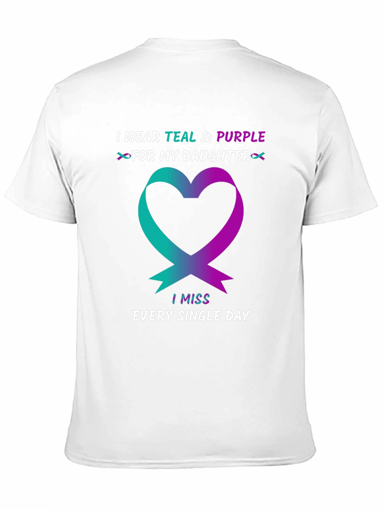 Teal & Purple Daughter Remembrance T-Shirt