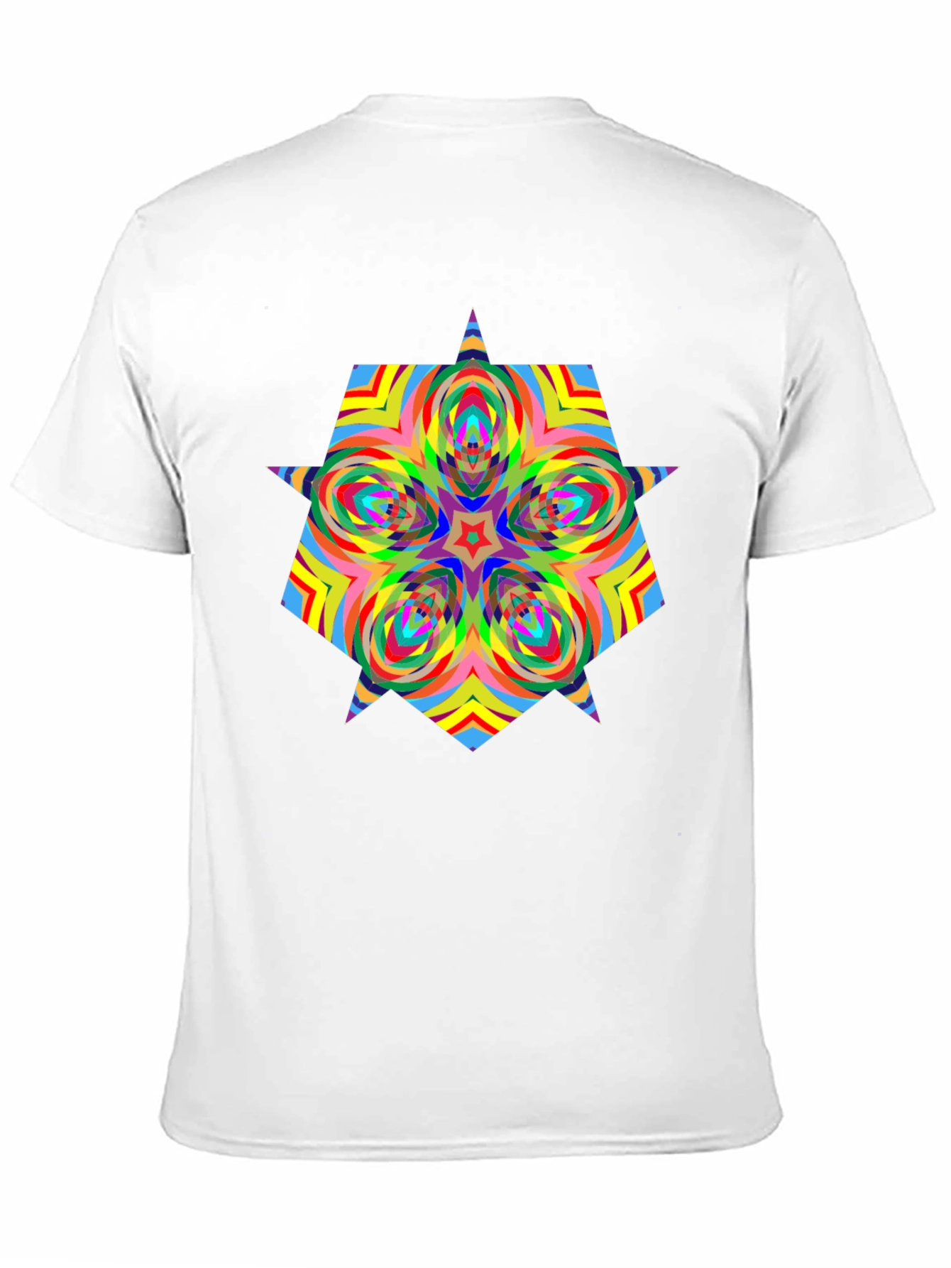 Psychedelic Starburst Graphic Black T-Shirt
