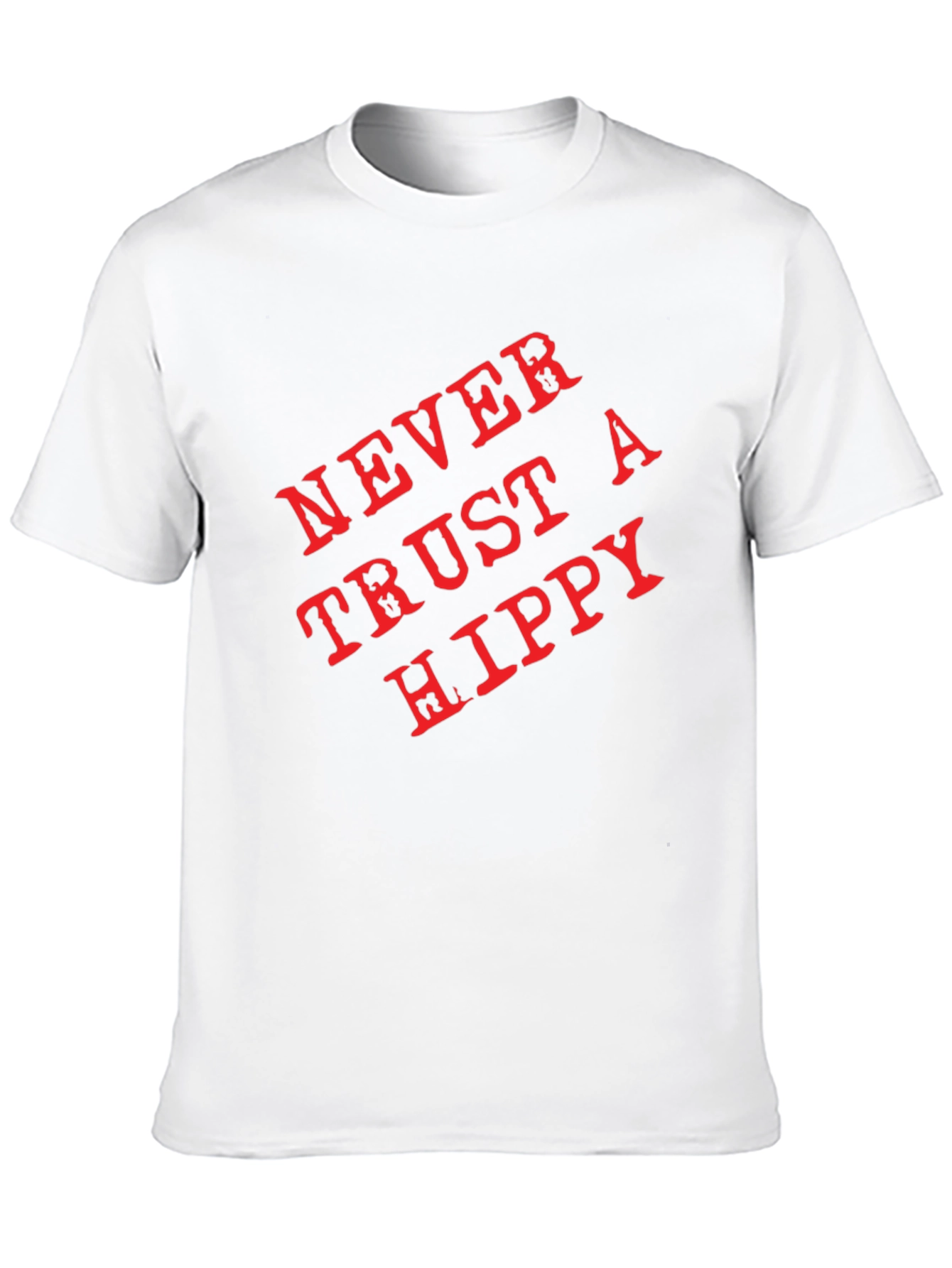 Never Trust a Hippy Graphic T-Shirt - Black