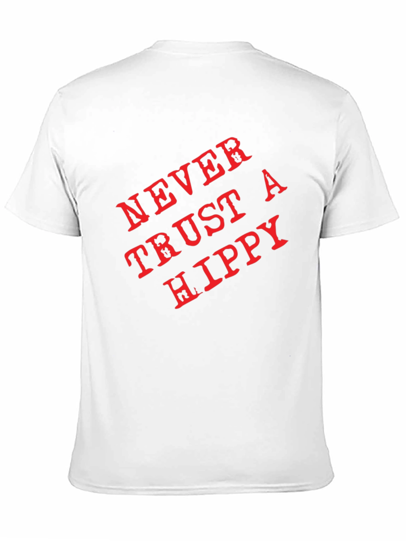 Never Trust a Hippy Graphic T-Shirt - Black