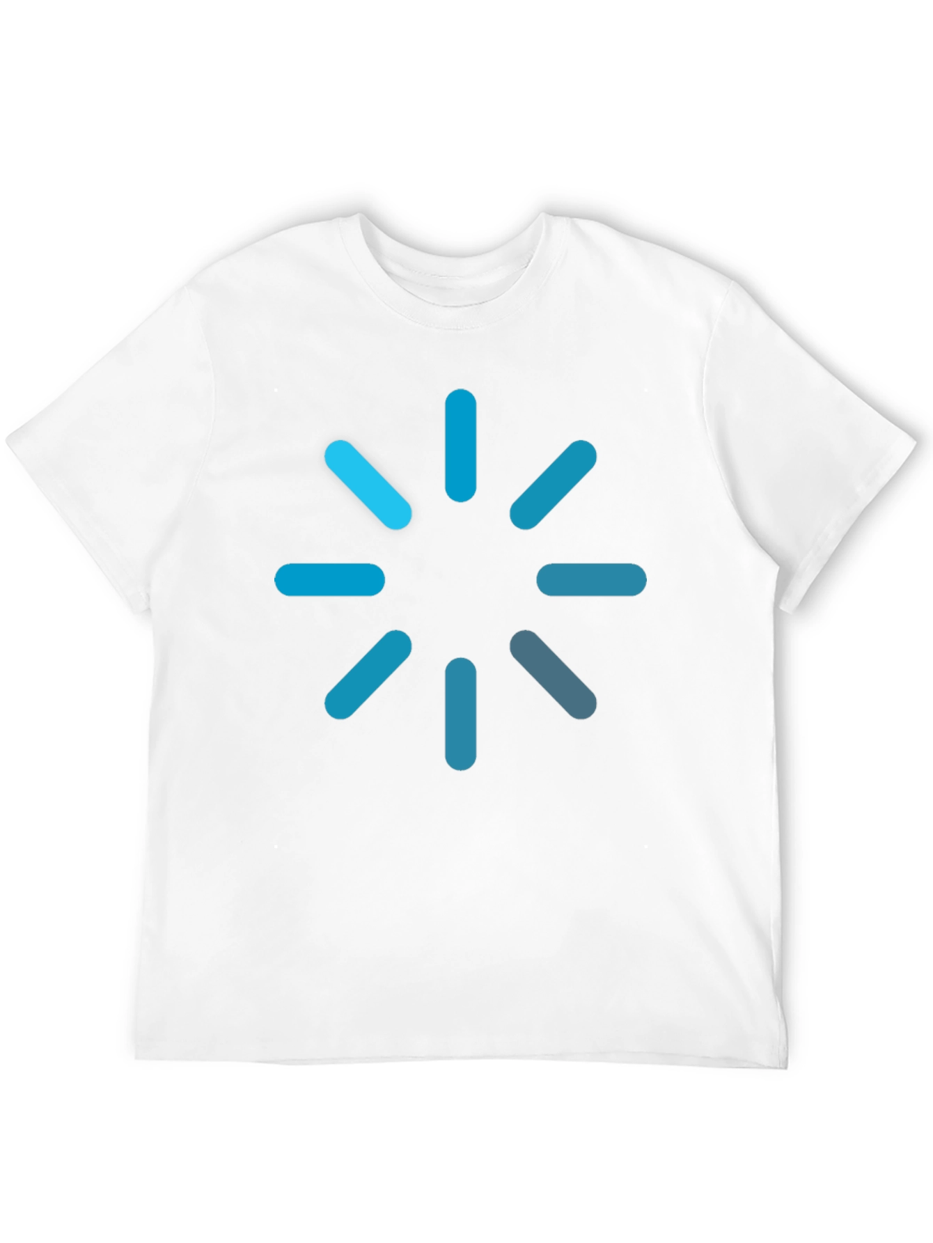Loading Icon Graphic Tee - Black Cotton Blend T-Shirt
