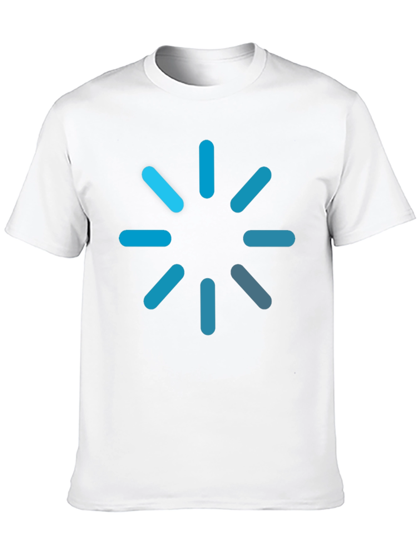 Loading Icon Graphic Tee - Black Cotton Blend T-Shirt