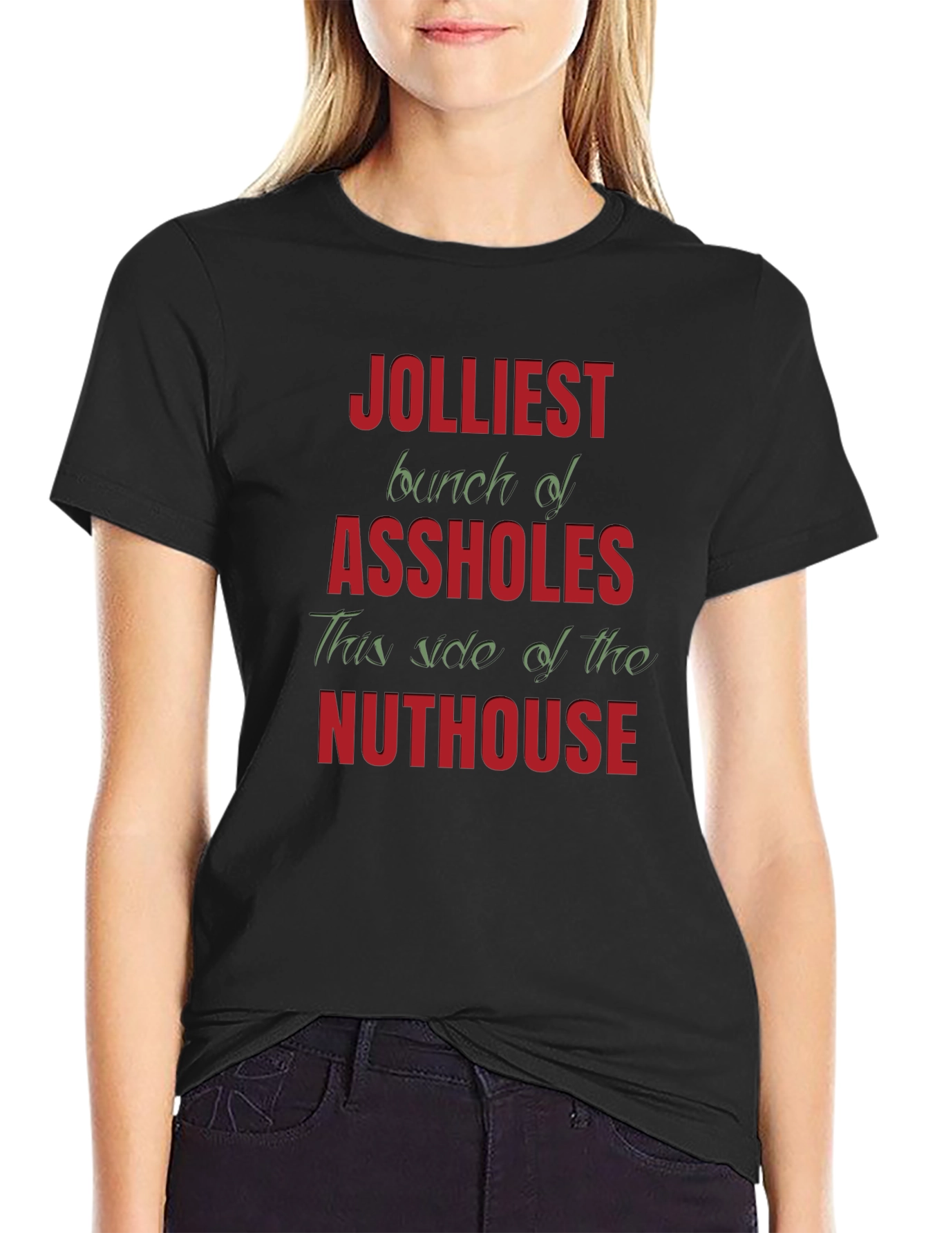 Jolliest Bunch Graphic T-Shirt - Humorous Novelty Tee