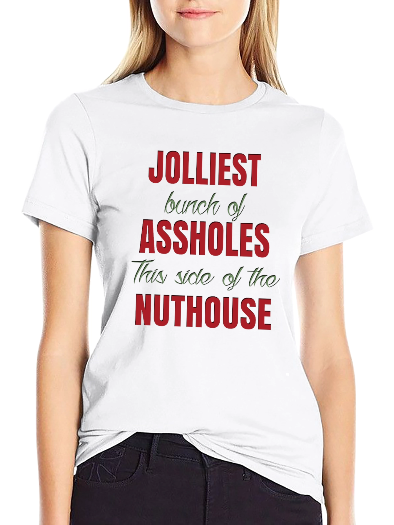 Jolliest Bunch Graphic T-Shirt - Humorous Novelty Tee