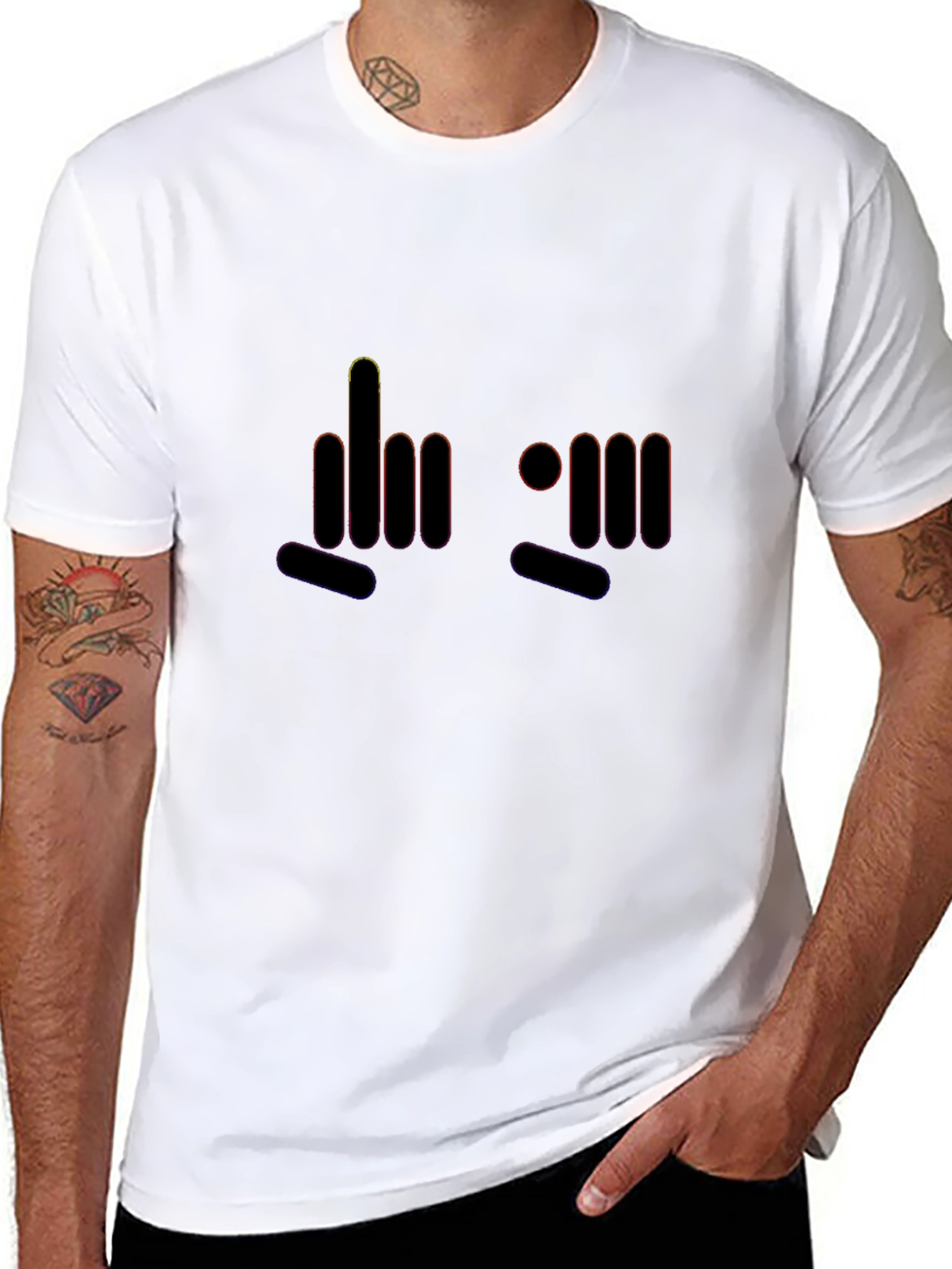 Bold Graphic Tee: Silent Message T-Shirt