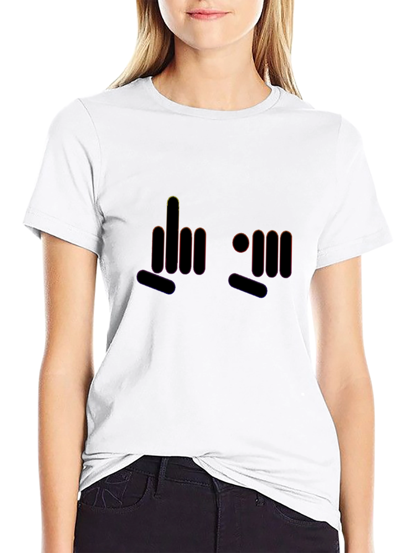 Bold Graphic Tee: Silent Message T-Shirt
