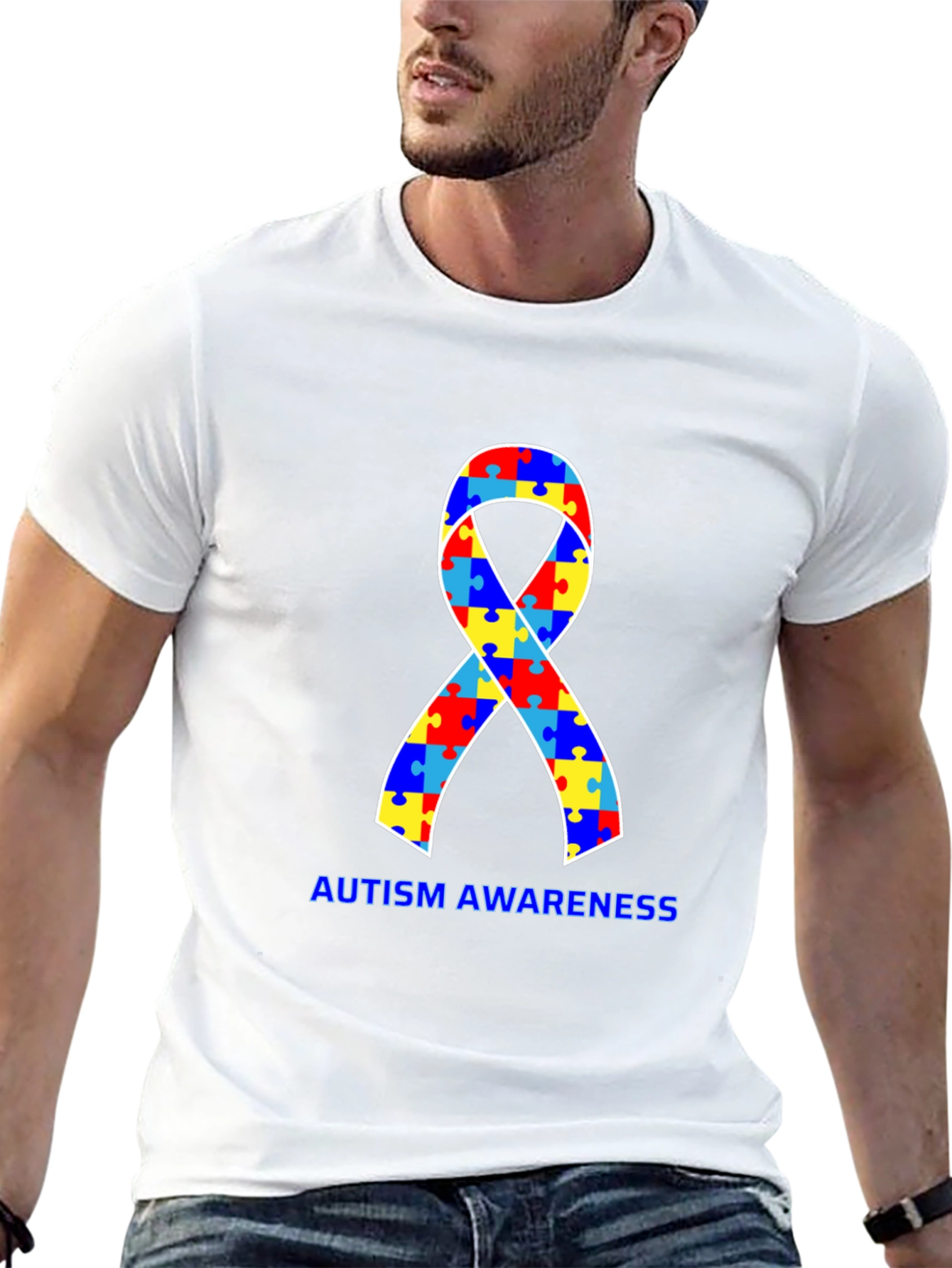 Autism Awareness Ribbon Tee - Show Your Support!