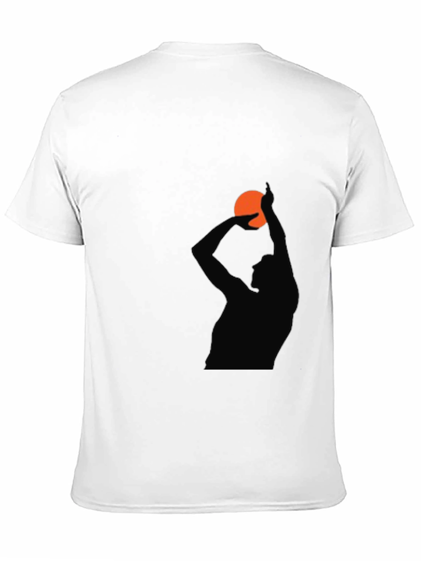 Basketball Silhouette Graphic T-Shirt