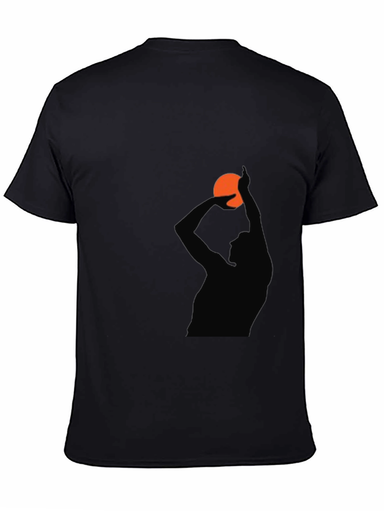 Basketball Silhouette Graphic T-Shirt