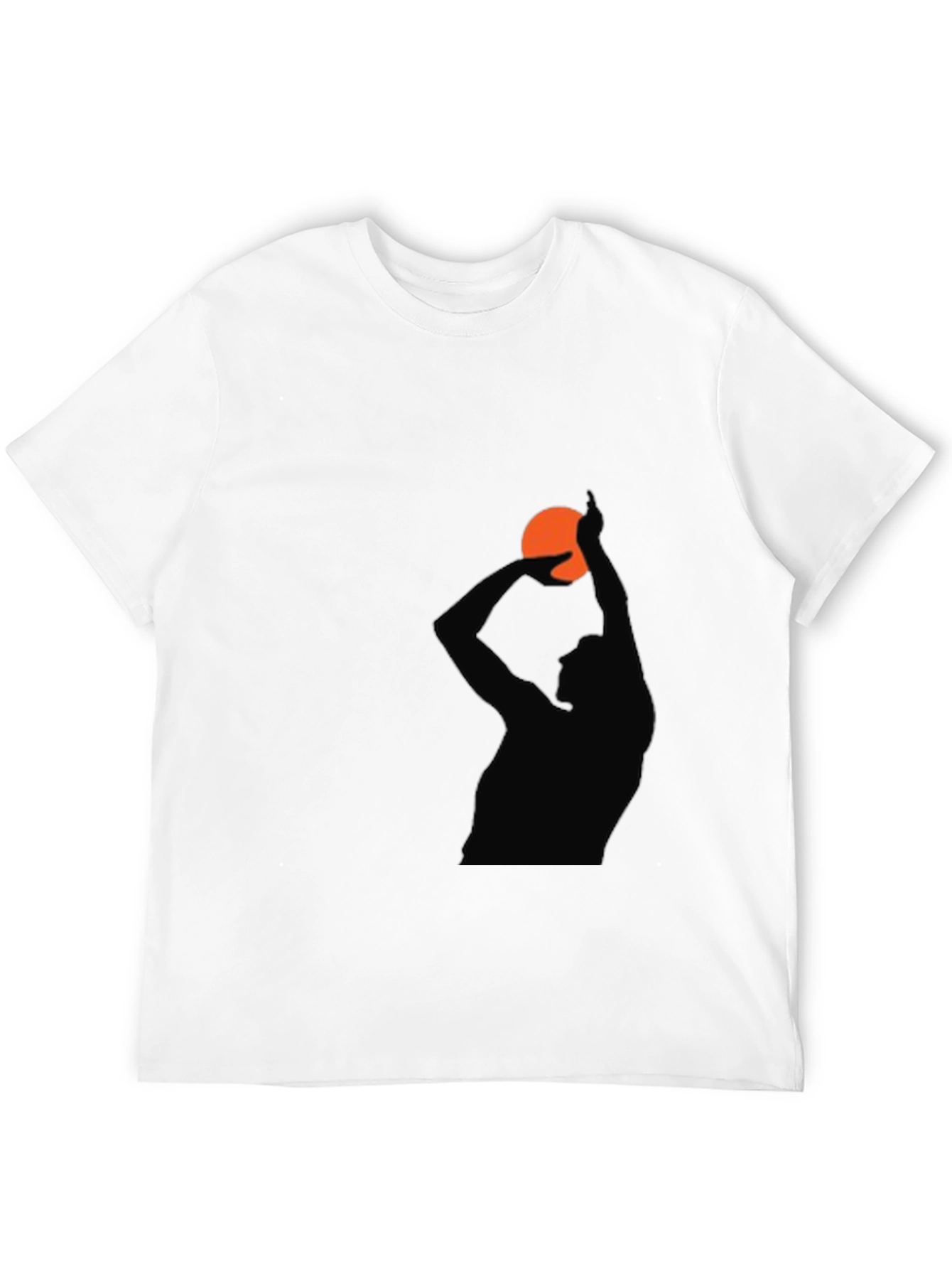 Basketball Silhouette Graphic T-Shirt