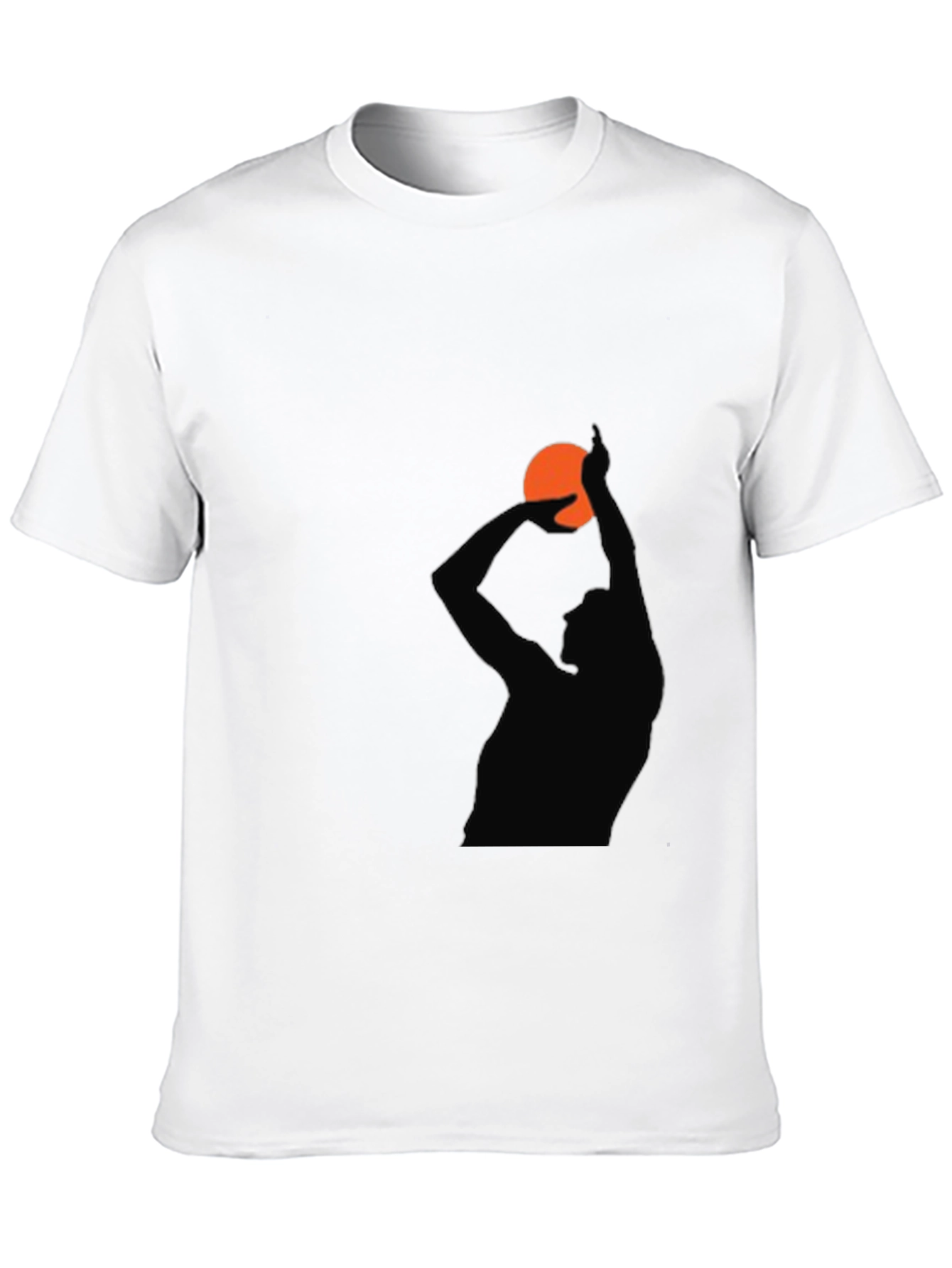 Basketball Silhouette Graphic T-Shirt