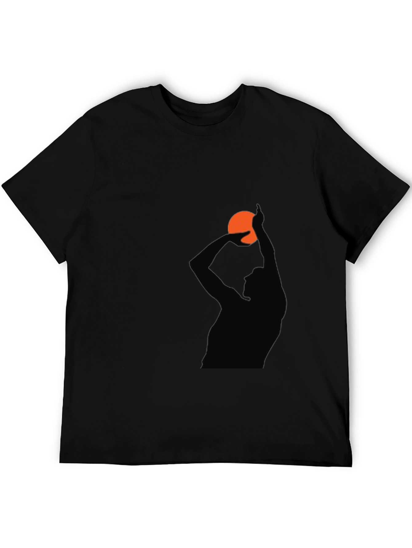 Basketball Silhouette Graphic T-Shirt