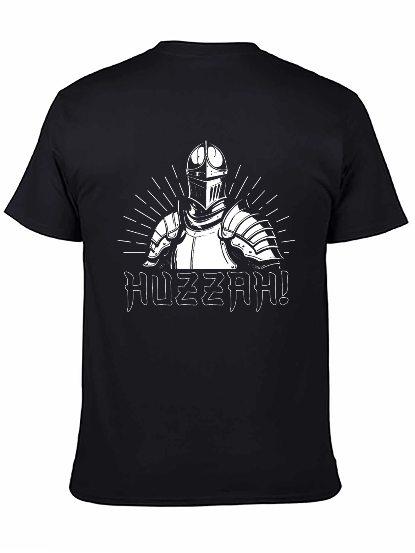 Huzzah Knight T-Shirt - Black