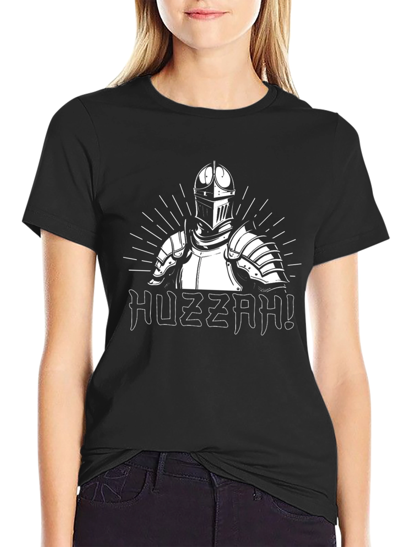 Huzzah Knight T-Shirt - Black
