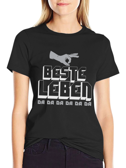 Beste Leben Graphic Tee - OK Sign Black T-Shirt